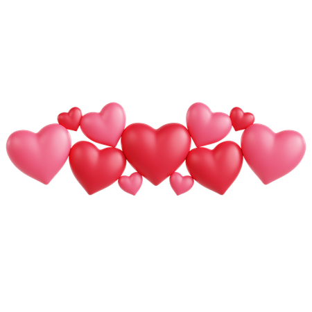 Free Hearts Ornament  3D Icon