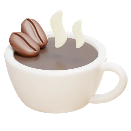 Free Heißer Kaffee  3D Icon