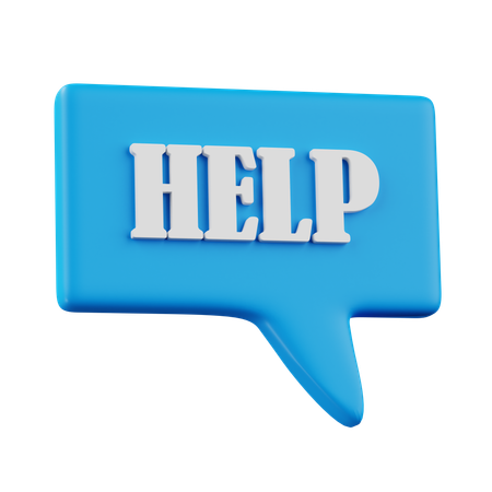 Free Helpsignal Chat  3D Icon