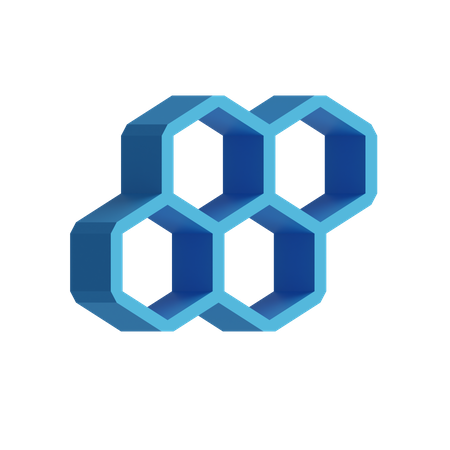 Free Hexagonal Beehive  3D Illustration