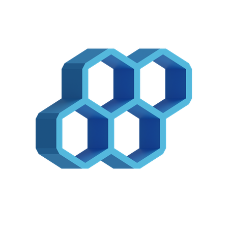 Free Hexagonal Beehive  3D Icon