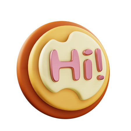 Free Hi  3D Icon