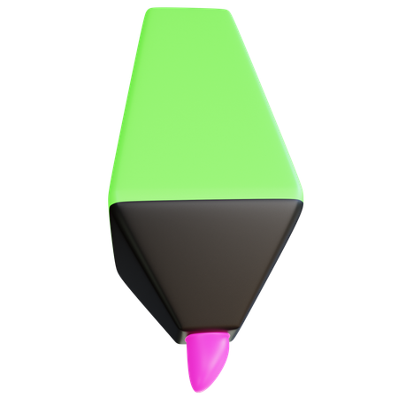 Free Highlighter  3D Icon