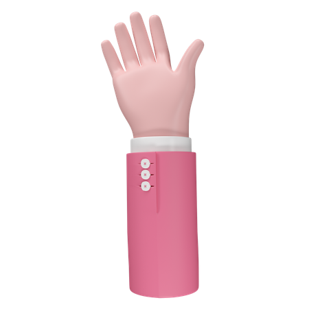 Free Hola gesto con la mano  3D Icon