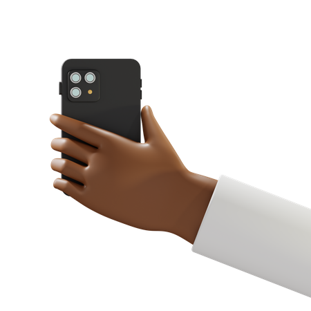 Free Holding Mobile  3D Icon