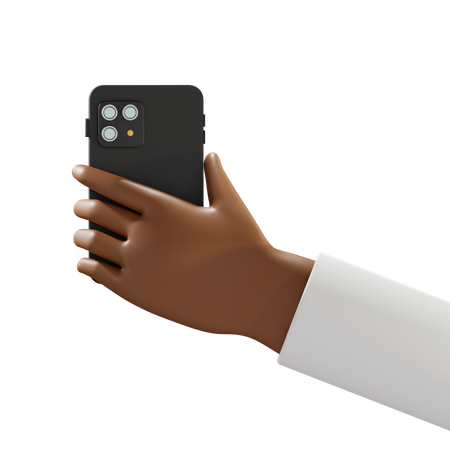 Free Holding Mobile  3D Icon