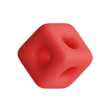 Free Holed cube  3D Icon