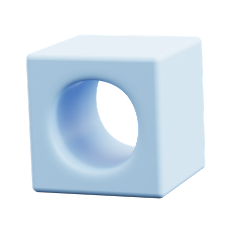 Free Hollow Cube Abstract Shapes  3D Icon