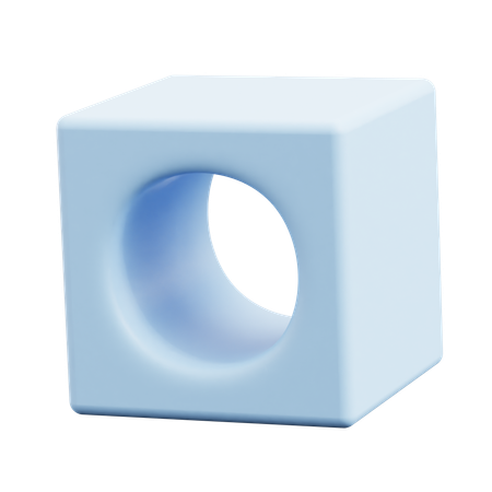 Free Hollow Cube Abstract Shapes  3D Icon