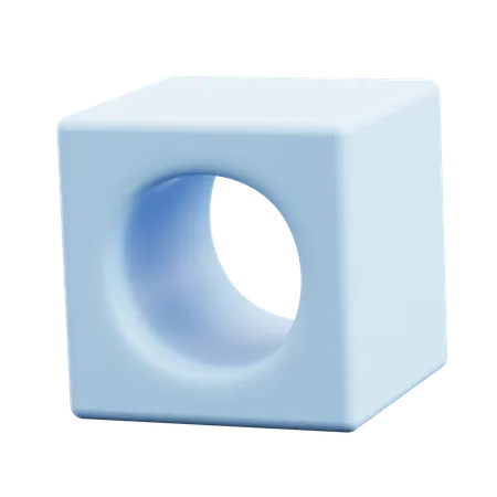 Free Hollow Cube Abstract Shapes  3D Icon