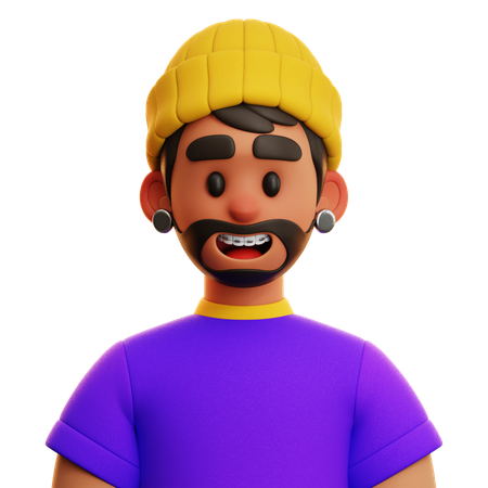 Free HOMBRE CON CAMISETA  3D Icon