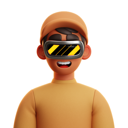 Free Homme avec un chapeau  3D Icon