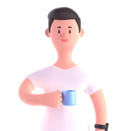 Free Homme affaires, tenue, tasse  3D Illustration