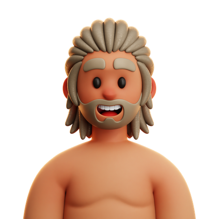 Free Homme de plage  3D Icon