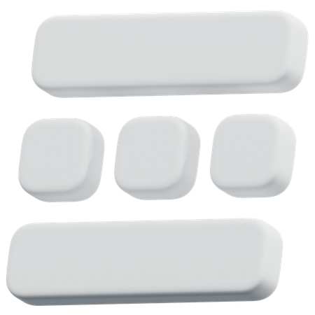 Free Horizontal Card Sections  3D Icon