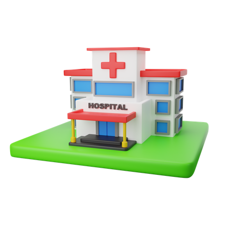 Free Hospital  3D Icon