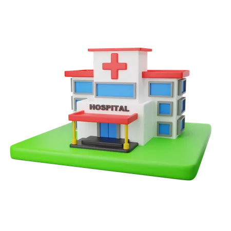 Free Hospital  3D Icon