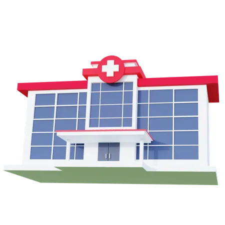 Free Hospital  3D Icon
