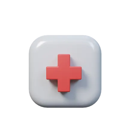 Free Hospital Sign  3D Icon