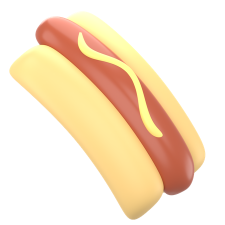 Free Hotdog  3D Icon