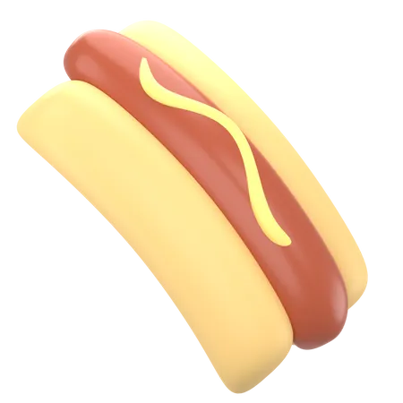 Free Hotdog  3D Icon