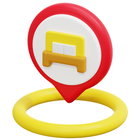 Free Hotel Location  3D Icon