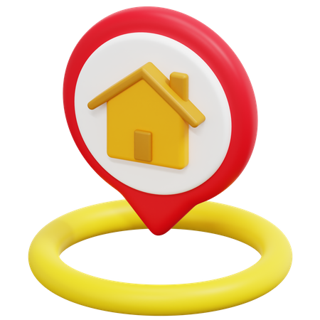 Free House Location  3D Icon