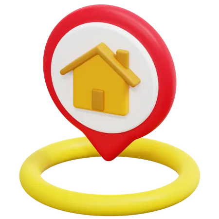 Free House Location  3D Icon