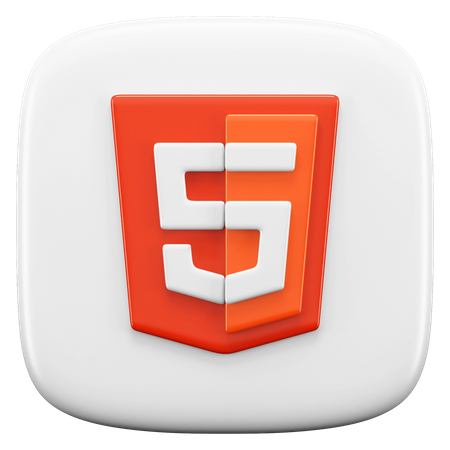 Free HTML  3D Icon