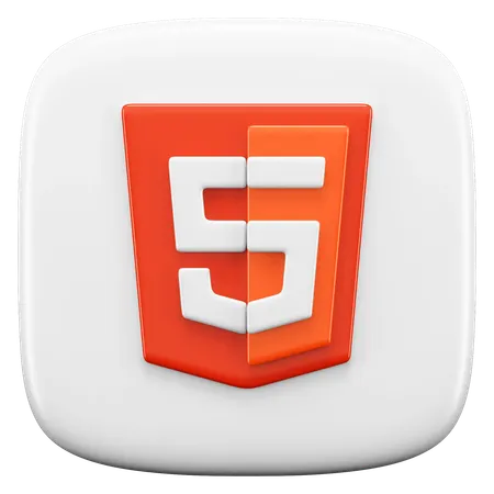 Free HTML  3D Icon