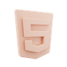 html 3d icon