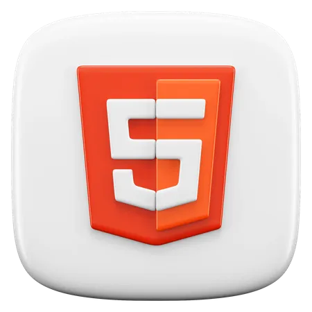 Free HTML  3D Icon