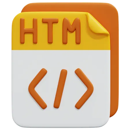 Free Html File  3D Icon