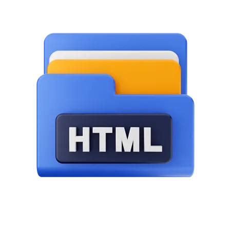 Free Html Folder  3D Icon