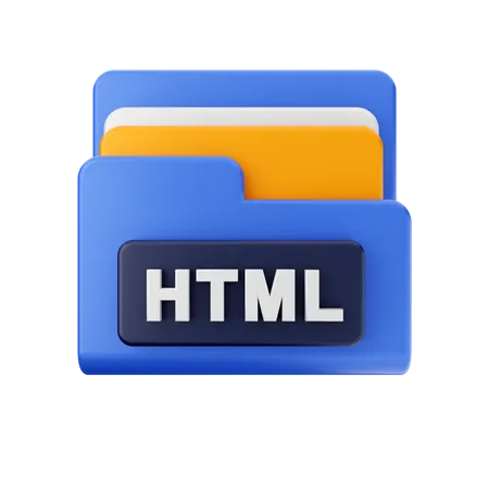 Free Html Folder  3D Icon