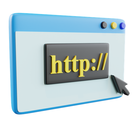 Free Hypertext Transfer Protocol  3D Icon