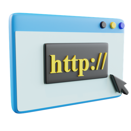 Free Hypertext Transfer Protocol  3D Icon
