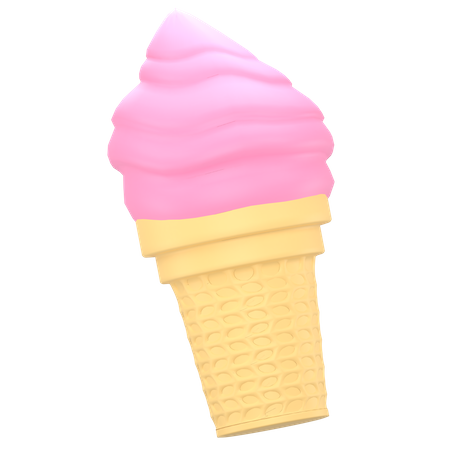 Free Ice Cream Cone  3D Icon