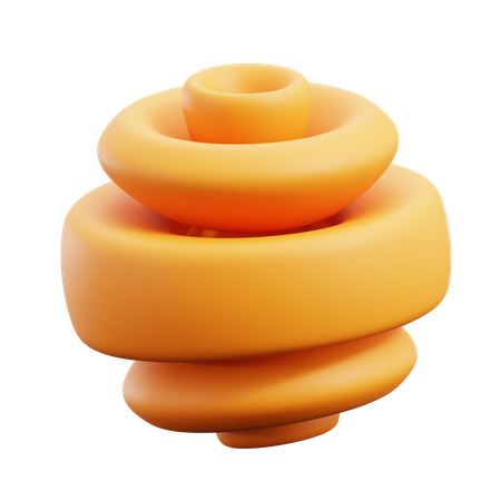 Free Icône de forme abstraite en spirale  3D Icon