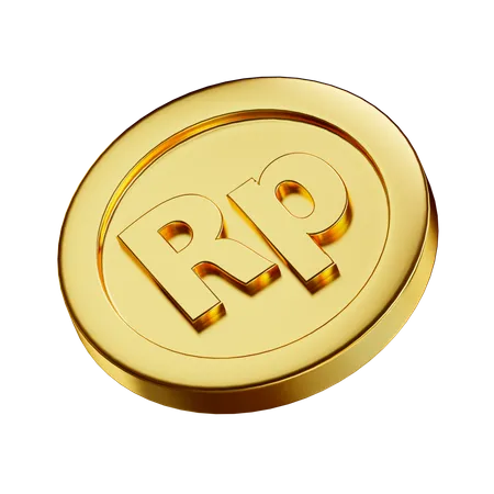 Free IDR Coin Gold Free Download 3D Icon