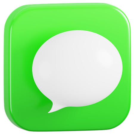 Free IMessage  3D Icon