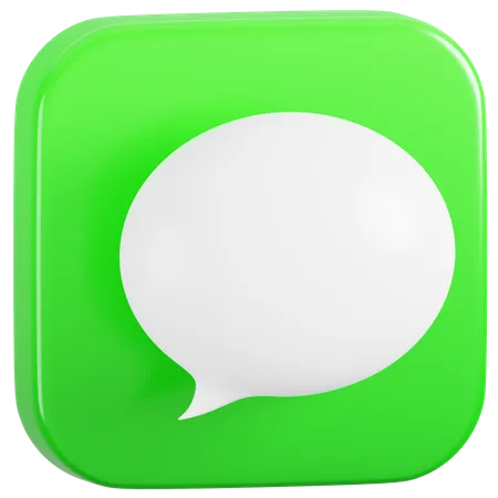 Free IMessage  3D Icon