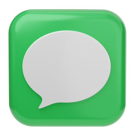 Free Imessage Ios  3D Icon