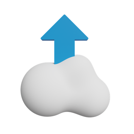 Free In die Cloud hochladen  3D Icon