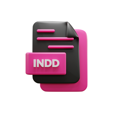Free Indd File  3D Icon