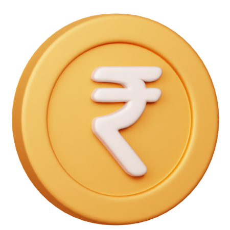 Free Indian Rupee INR  3D Icon