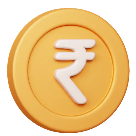 Free Indian Rupee INR  3D Icon