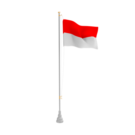 Free Indonesia  3D Flag