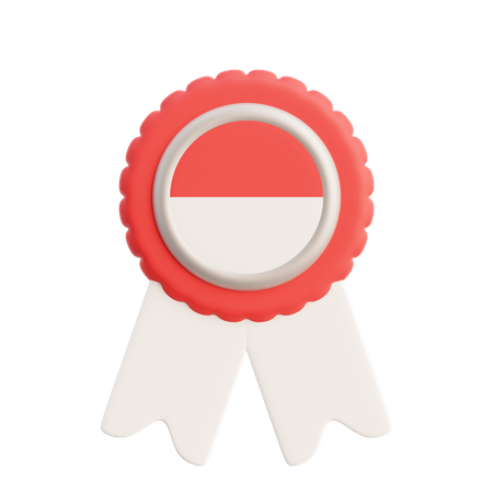 Free Indonesia Badge 3D Icon
