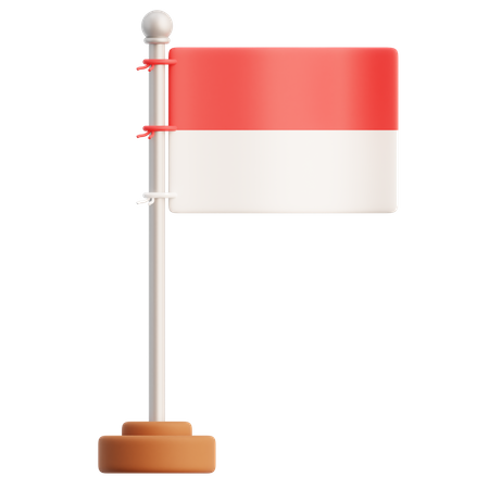 Free Indonesia Flag 3D Icon